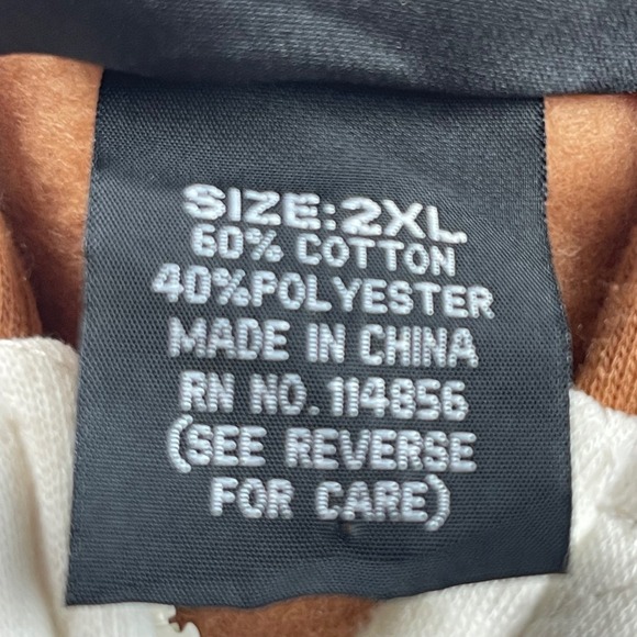 MCM XXXII Quilted 2 Pc Zip Up Hoodie Sweatshirt Jogger Pants Set Brown Cream 2XL - Picture 5 of 13